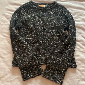 Chunky Knit Chloe Sweater (Black/white)